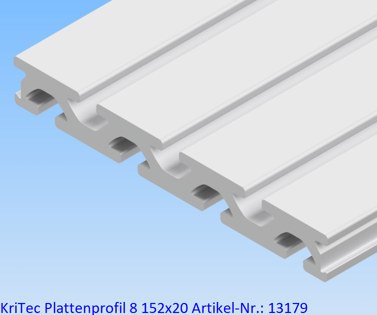 KriTec Plattenprofil 8 152x20