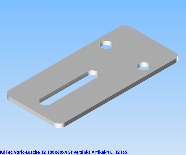KriTec Vario-Lasche 12 130x60x4 St verzinkt
