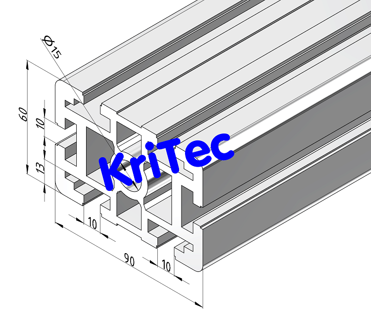 KriTec Profil 10 90x60 schwer