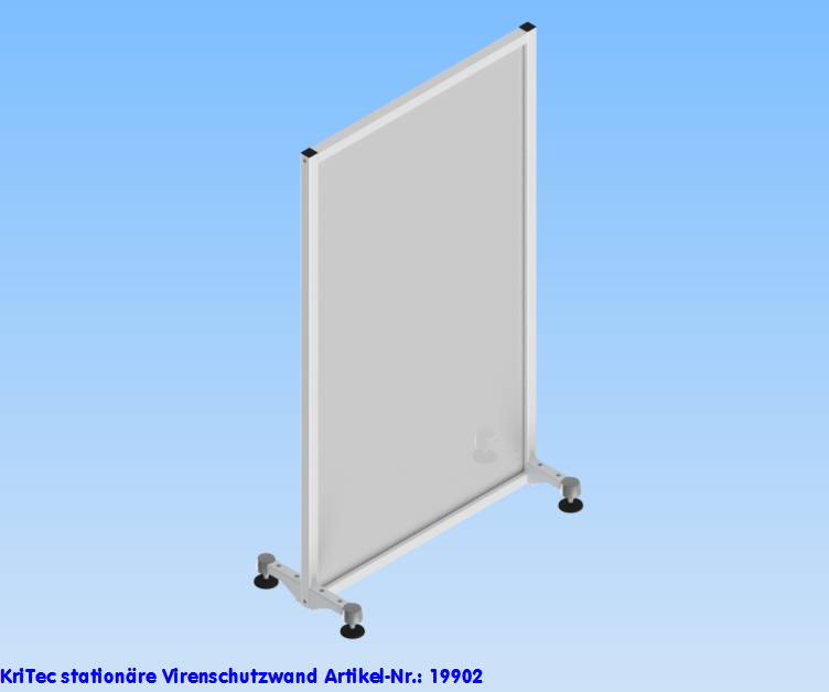 KriTec stationäre Virenschutzwand