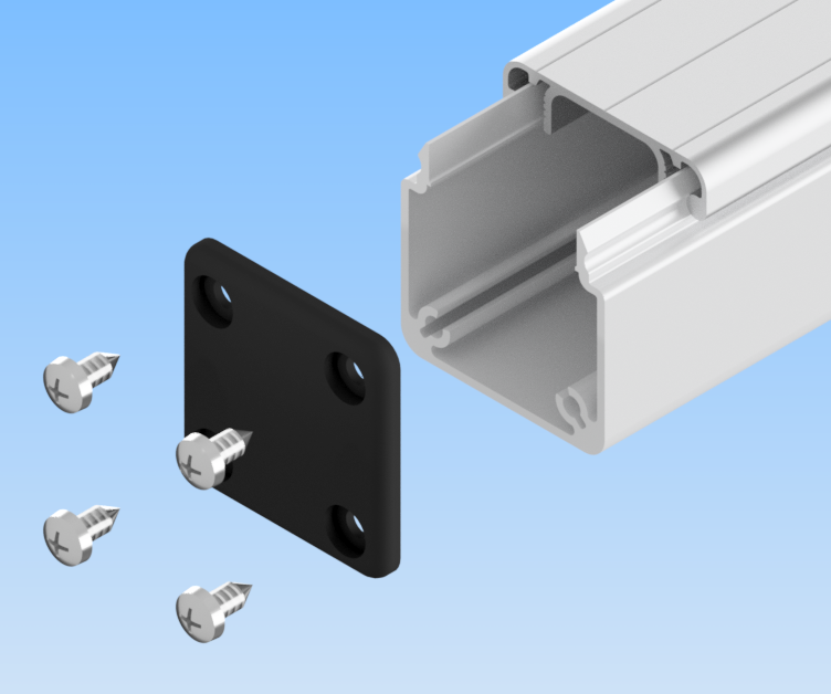 KriTec Kanalprofil U 40x40 SE, natur