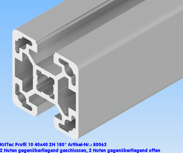 KriTec Profil 10 40x40 2N 180°