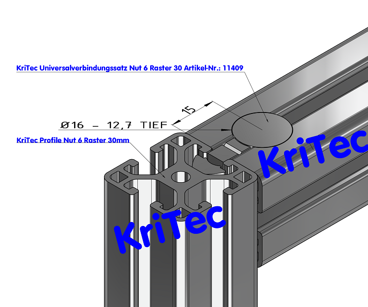 KriTec Profil 6 30x30 leicht