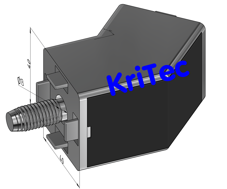 KriTec Diagonalstrebe 10 40x40-45° - 250mm