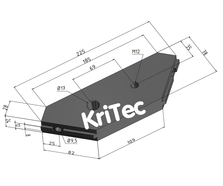 KriTec Bodenbefestigungs-platte 8