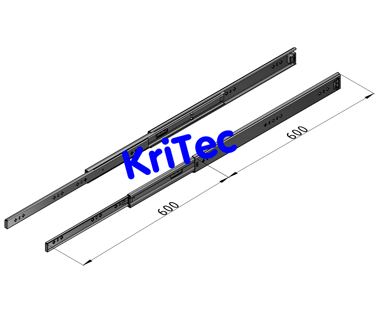 KriTec Schwerlastauszug 1755719-600mm