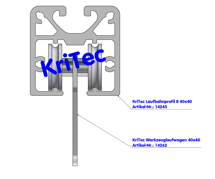 KriTec Laufbahnprofil 8 40x40