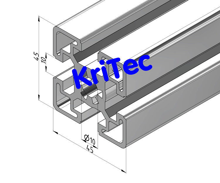 KriTec Profil 10 45x45 schwer