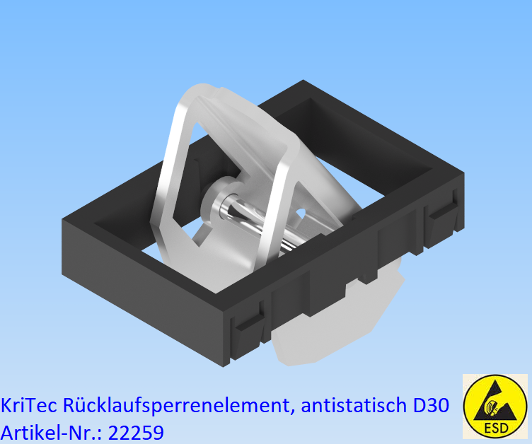 KriTec Rücklaufsperrenelement, antistatisch D30