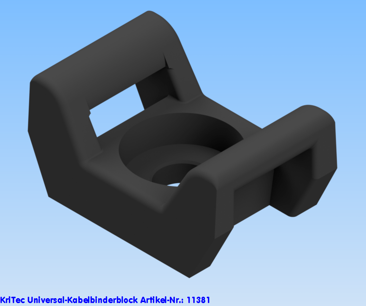 KriTec Universal-Kabelbinderblock