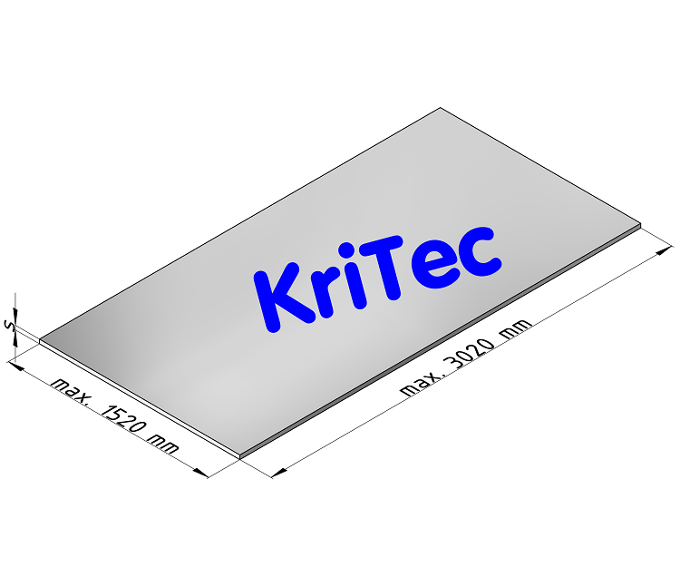 KriTec Aluminium-Gussplatten beidseitig plan gefräst