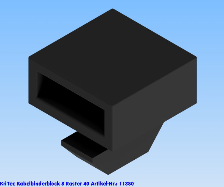 KriTec Kabelbinderblock 8 Raster 40