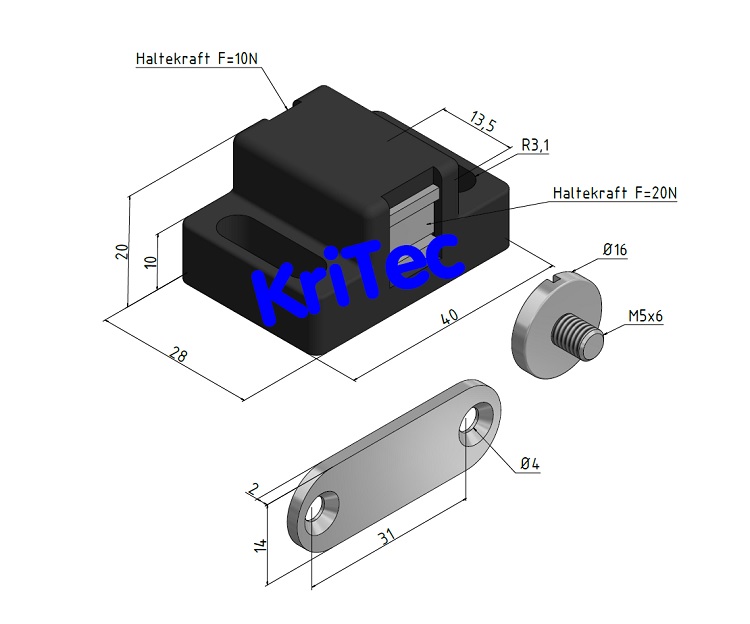 KriTec Magnetschnäpper 10