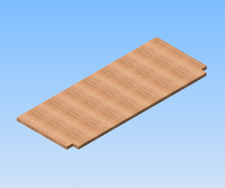 KriTec Standard-Tischplatte 2.000x800x40mm mit Ausklinkungen 81x86mm