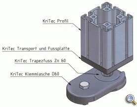 KriTec Klemmlasche D60