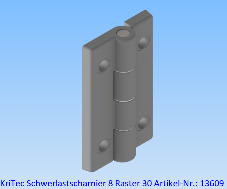 KriTec Schwerlastscharnier 8 Raster 30