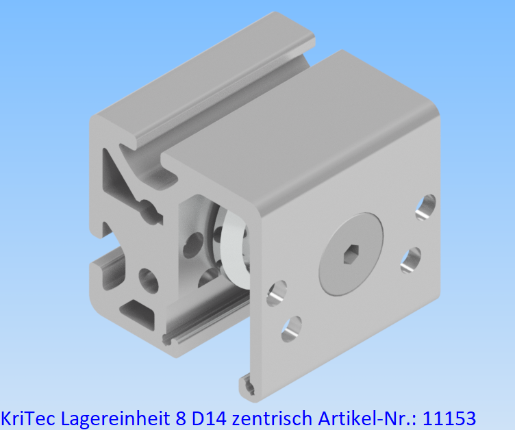 KriTec Lagereinheit 8 D14 zentrisch