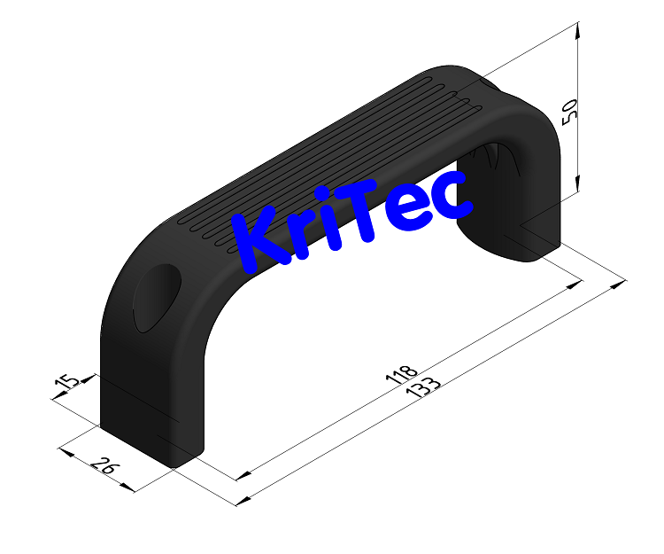 KriTec Bügelgriff 26x133x50 PA