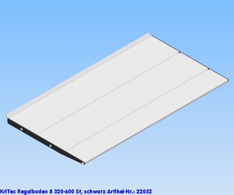 KriTec Regalboden 8 320-600 St, schwarz