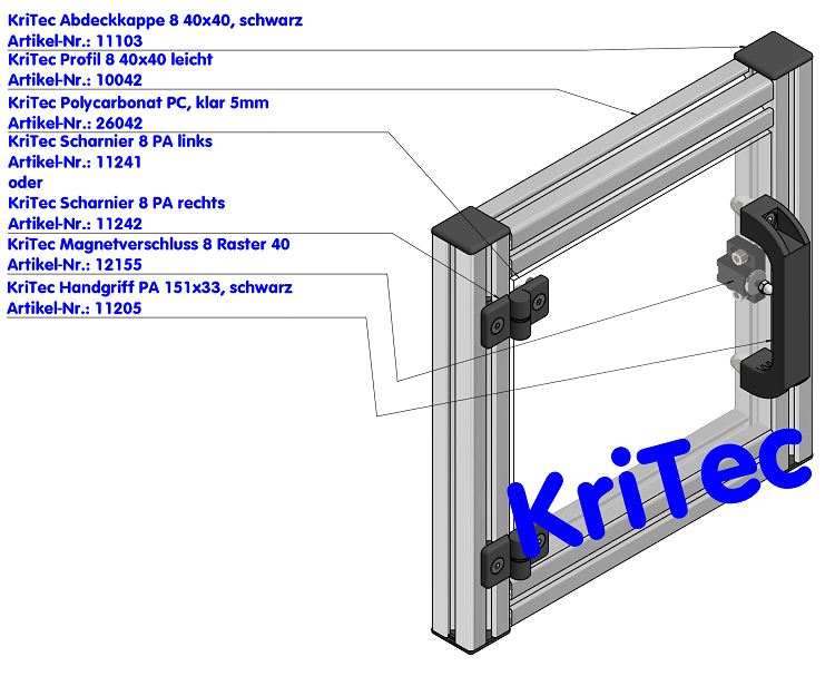 KriTec Handgriff PA 151x133