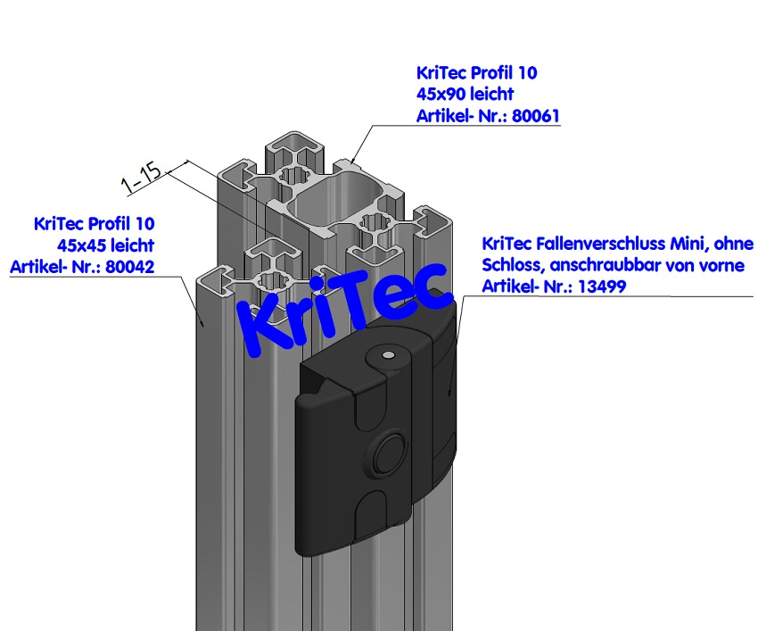 KriTec Profil 10 90x45 leicht