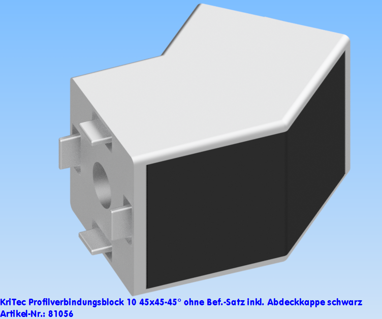KriTec Profilverbindungsblock 10 45x45-45°