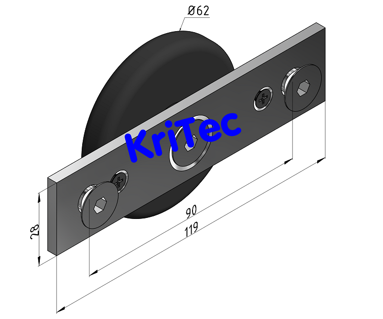 KriTec C-Schiene, Lagersatz 8 K