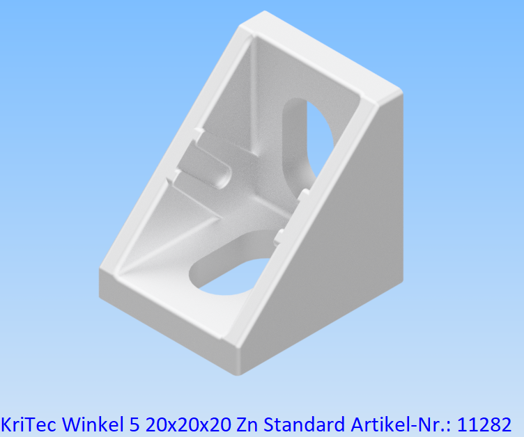 KriTec Winkel 5 20x20x20 Zn Standard