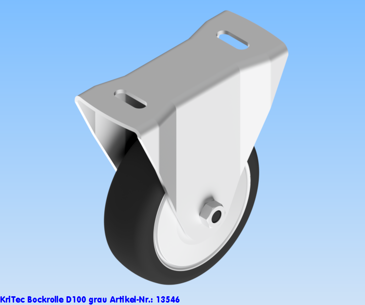 KriTec Bockrolle D100 grau