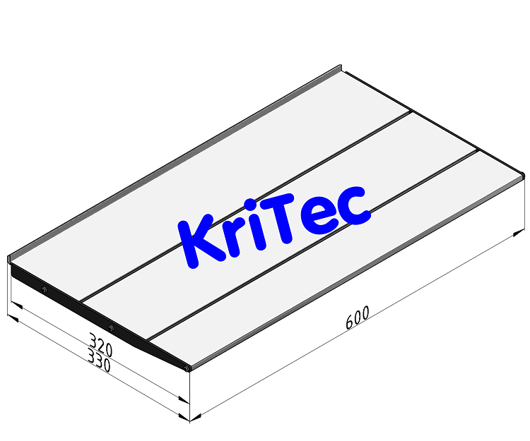 KriTec Regalboden 8 320-600 St, schwarz