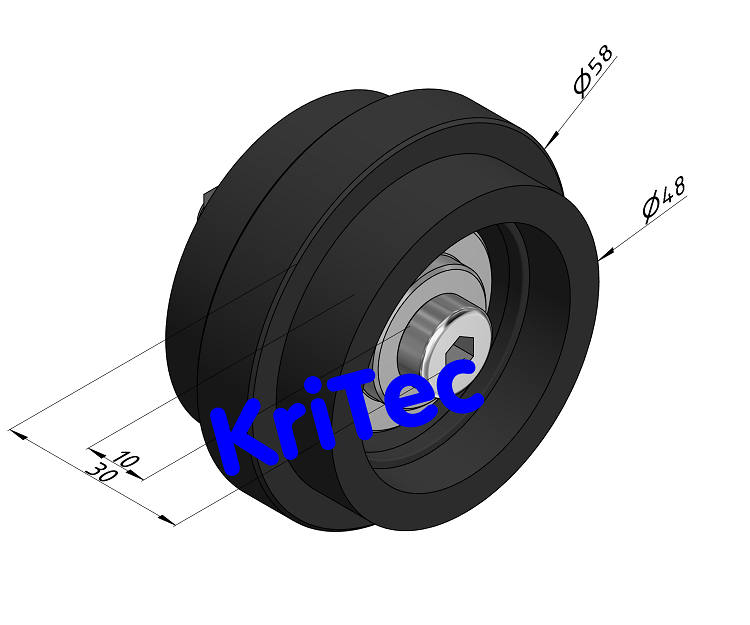 KriTec Rolle 10 PA Ø58