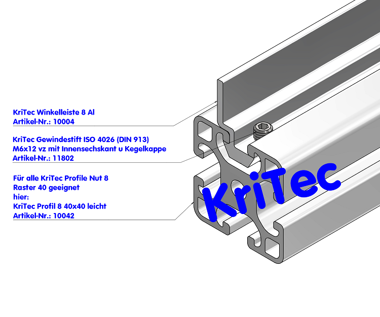 KriTec Winkelleiste 8 Al
