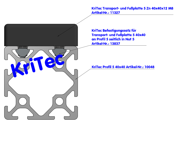 KriTec Profil 5 40x40