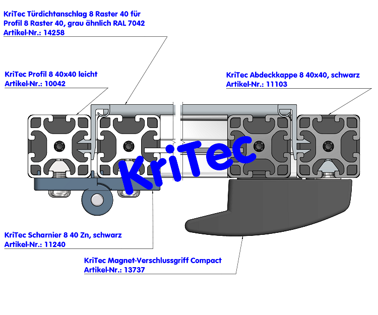 KriTec Magnet-Verschlussgriff Compact
