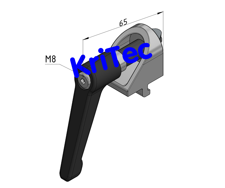 KriTec Klemmwinkel 8 Raster 40 mit Klemmhebel