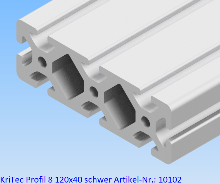 KriTec Profil 8 120x40 schwer