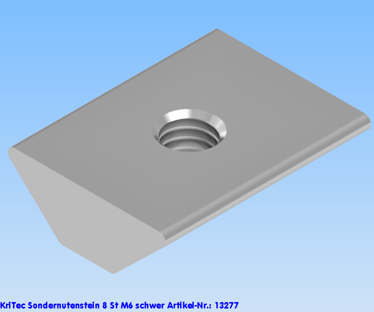 KriTec Sondernutenstein 8 St M6 schwer