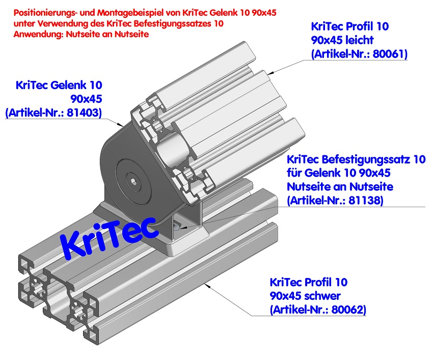 KriTec Gelenk 10 90x45