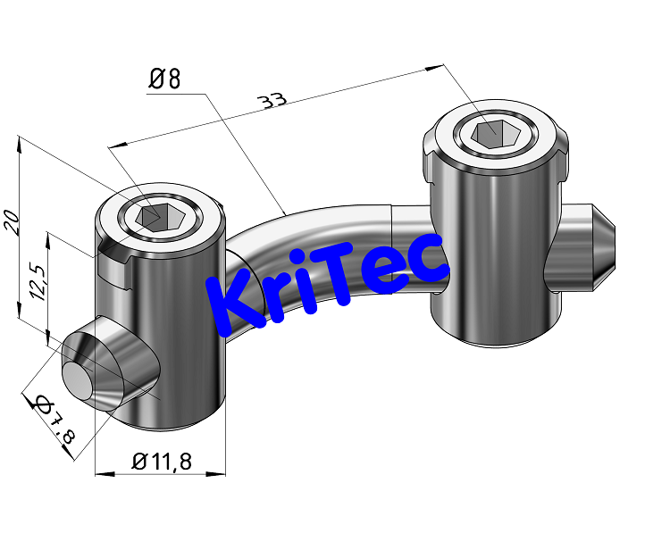 KriTec Gehrungsverbinder 8 135°