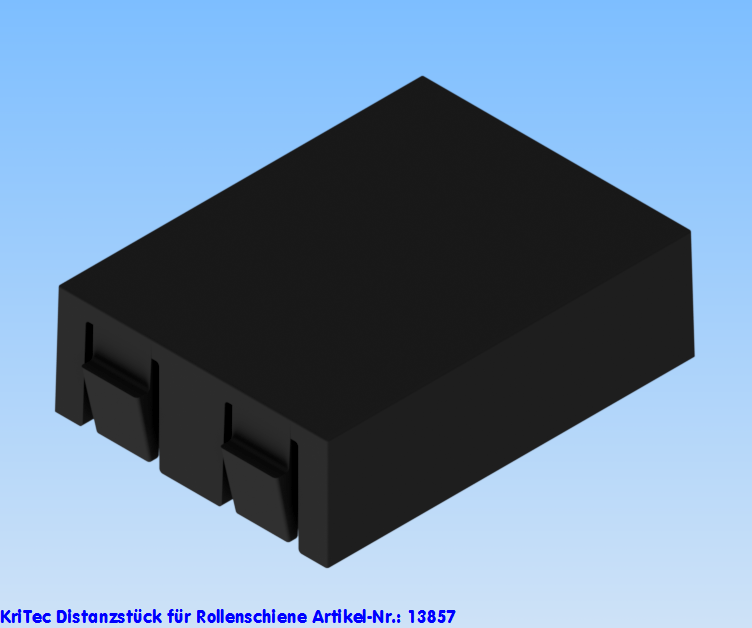 KriTec Distanzstück für Rollenschiene
