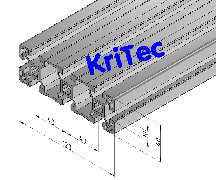 KriTec Profil 10 120x40 leicht