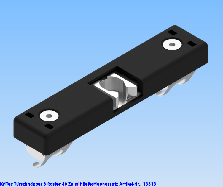 KriTec Türschnäpper 8 Raster 30 Zn mit Befestigungssatz