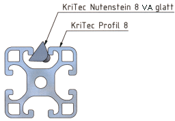 KriTec Nutensteine 8 St glatt
