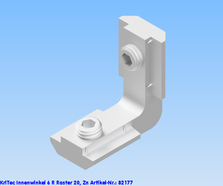 KriTec Innenwinkel 6 R Raster 20, Zn