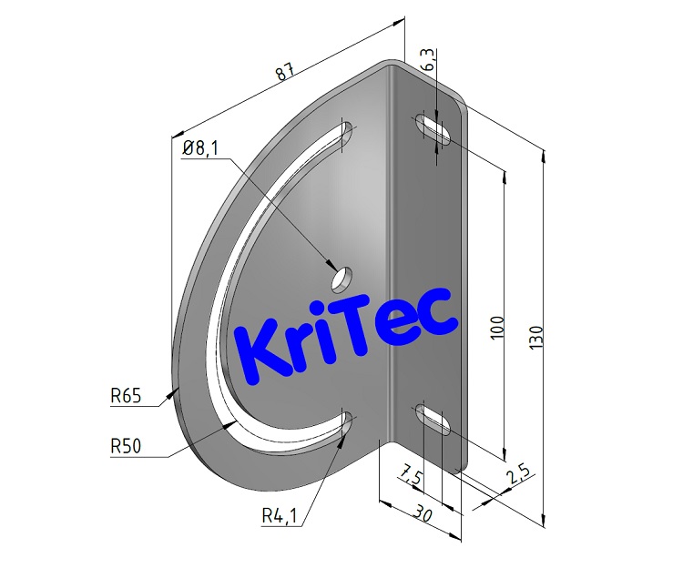 KriTec Schwenkwinkel 8 Raster 40