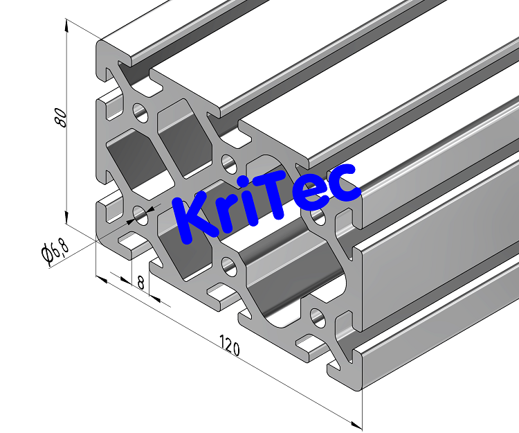 KriTec Profil 8 120x80 schwer