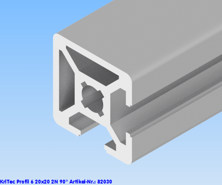 KriTec Profil 6 20x20 2N 90°