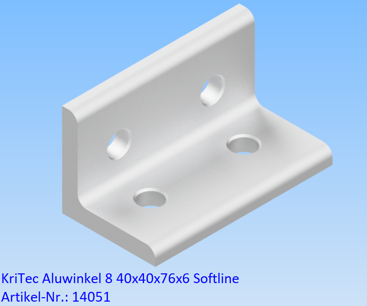 KriTec Winkel 8 Al 40x40x76x6 Softline