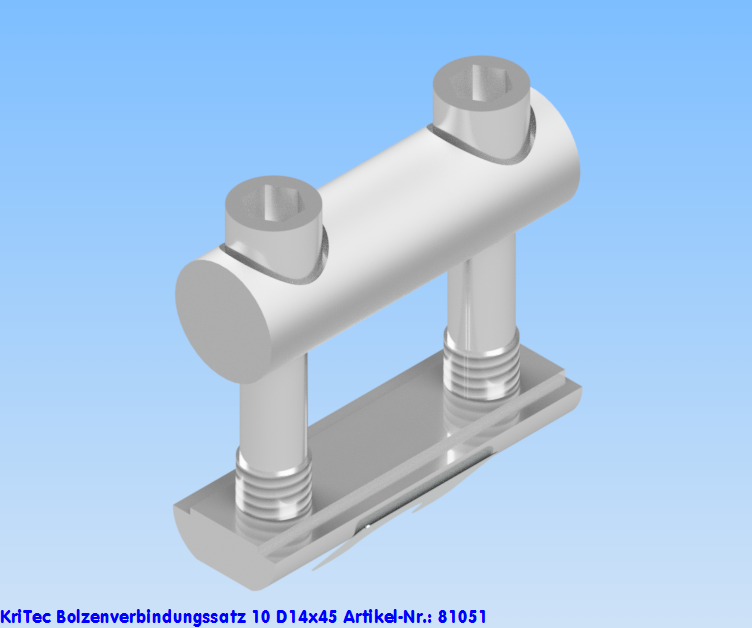 KriTec Bolzenverbindungssatz 10 D14x45