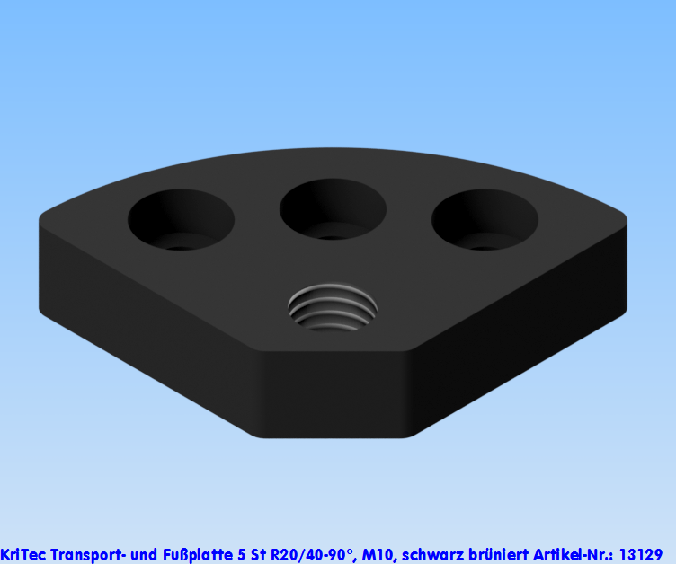 KriTec Transport- und Fußplatte 5 St R20/40-90°